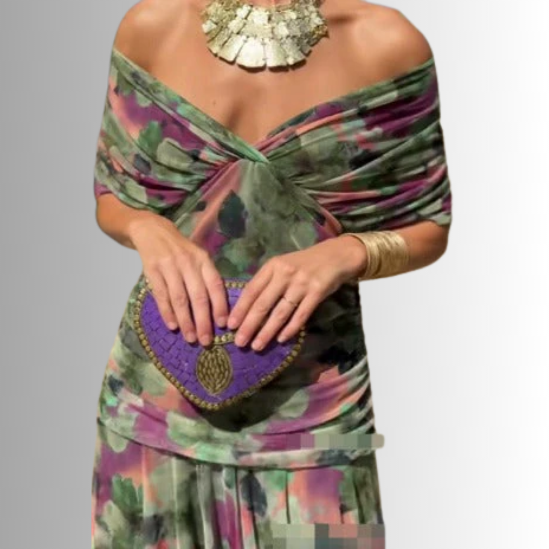 Diana Women's Maxi Dress | Elegant Chiffon, Off-Shoulder Evening Gown 12