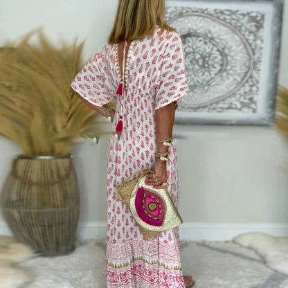 Bella Women's Maxi Dress | Boho Print, Relaxed Fit 2