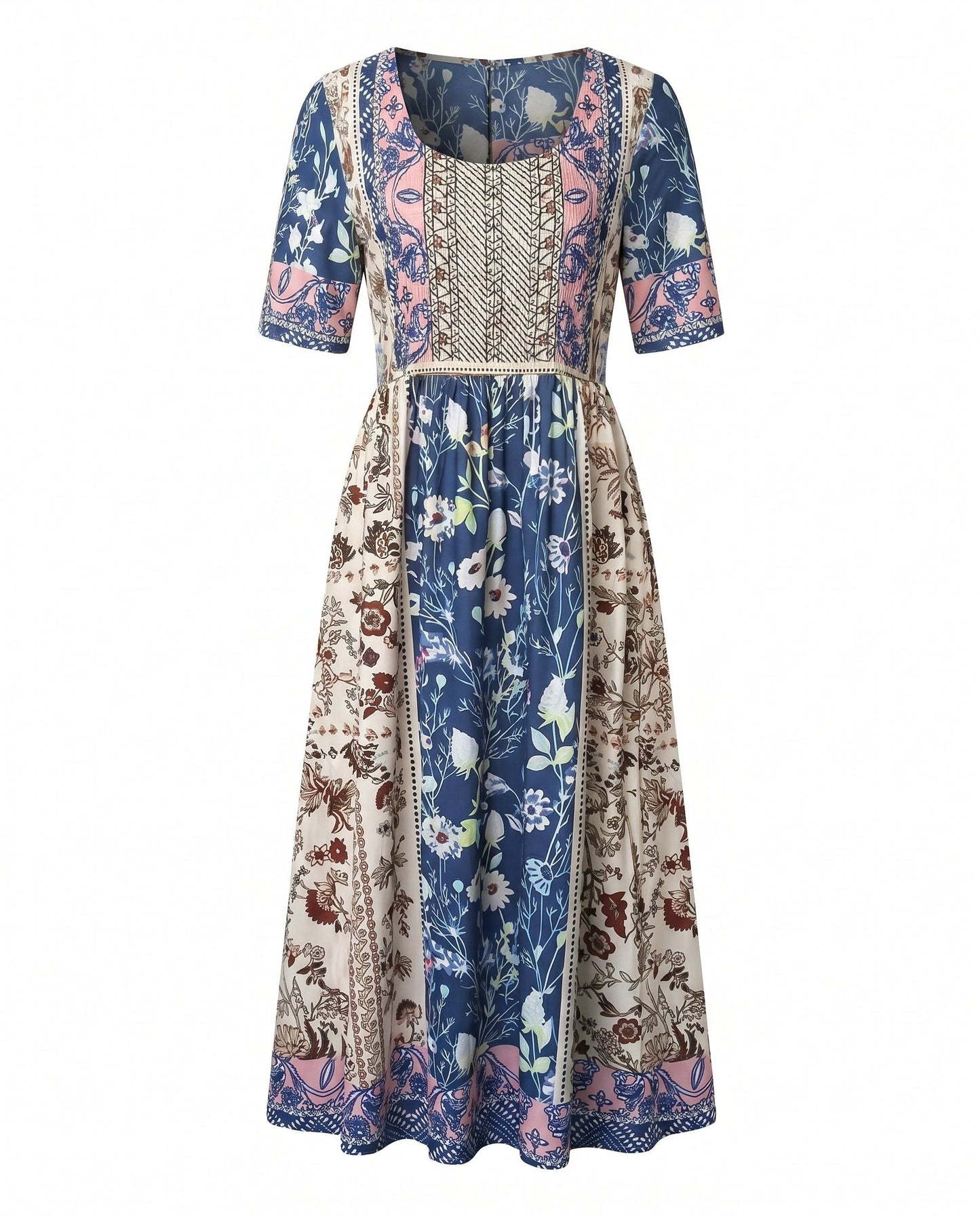 Bella Women's Summer Midi Dress | Bohemian Print, Flattering Fit, Plus Size Available 7