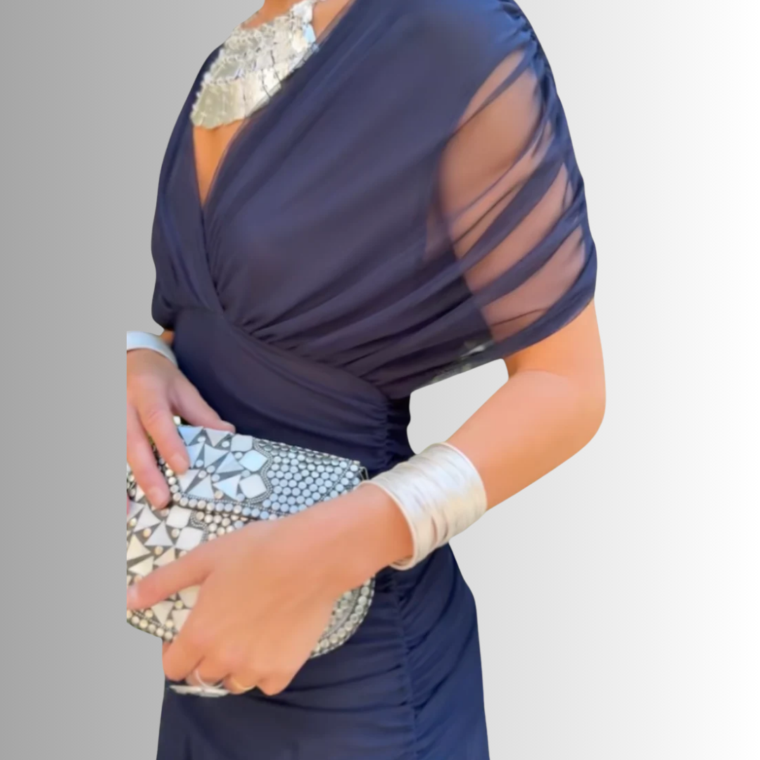 Diana Women's Maxi Dress | Elegant Chiffon, Off-Shoulder Evening Gown 0
