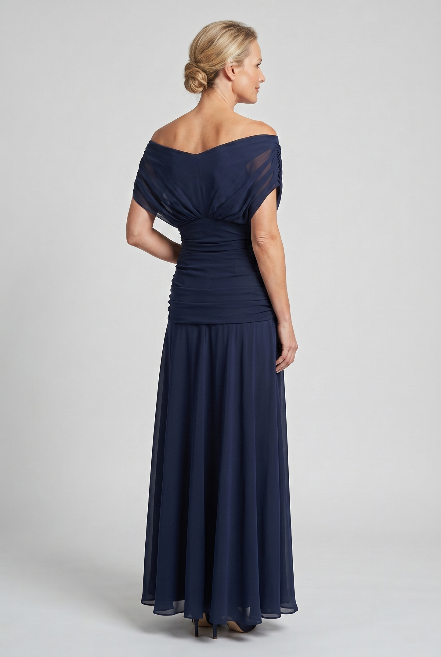 Diana Women's Maxi Dress | Elegant Chiffon, Off-Shoulder Evening Gown 3
