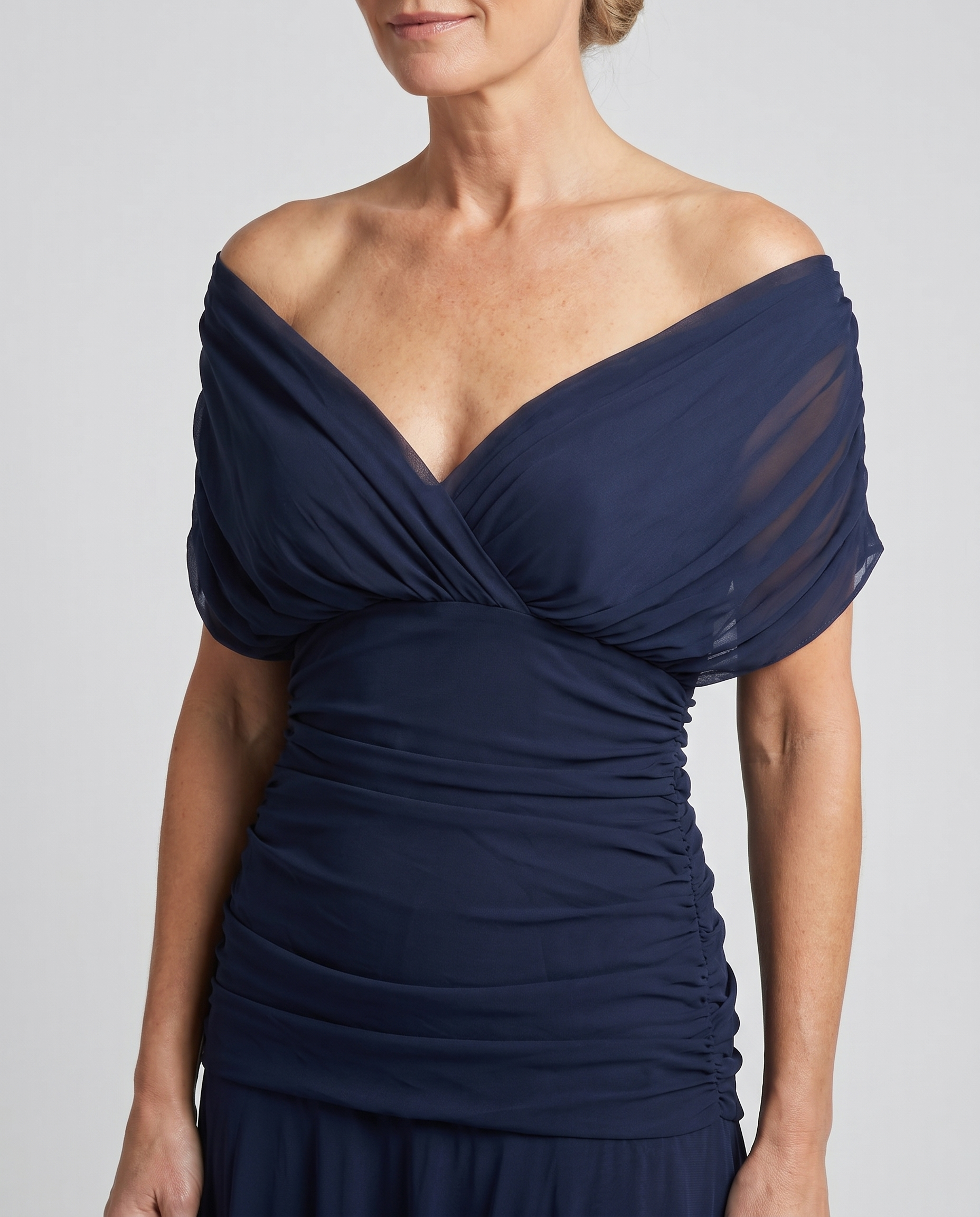Diana Women's Maxi Dress | Elegant Chiffon, Off-Shoulder Evening Gown 4