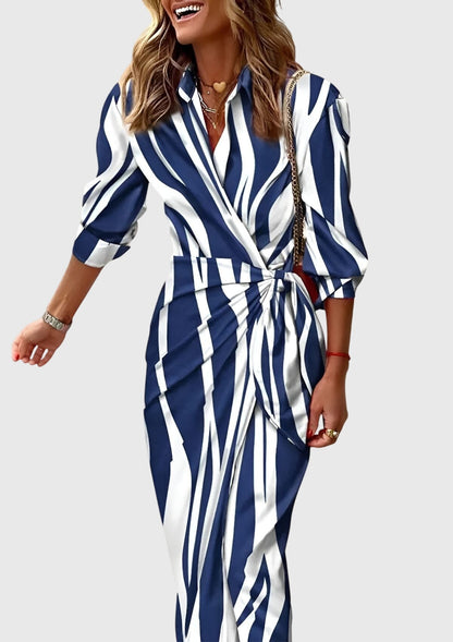 Evelyn Women's Wrap Maxi Dress | Chic Print Design, Flattering Fit 10
