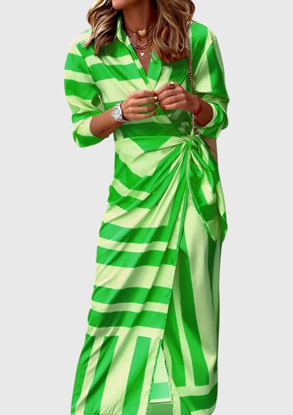 Evelyn Women's Wrap Maxi Dress | Chic Print Design, Flattering Fit 8