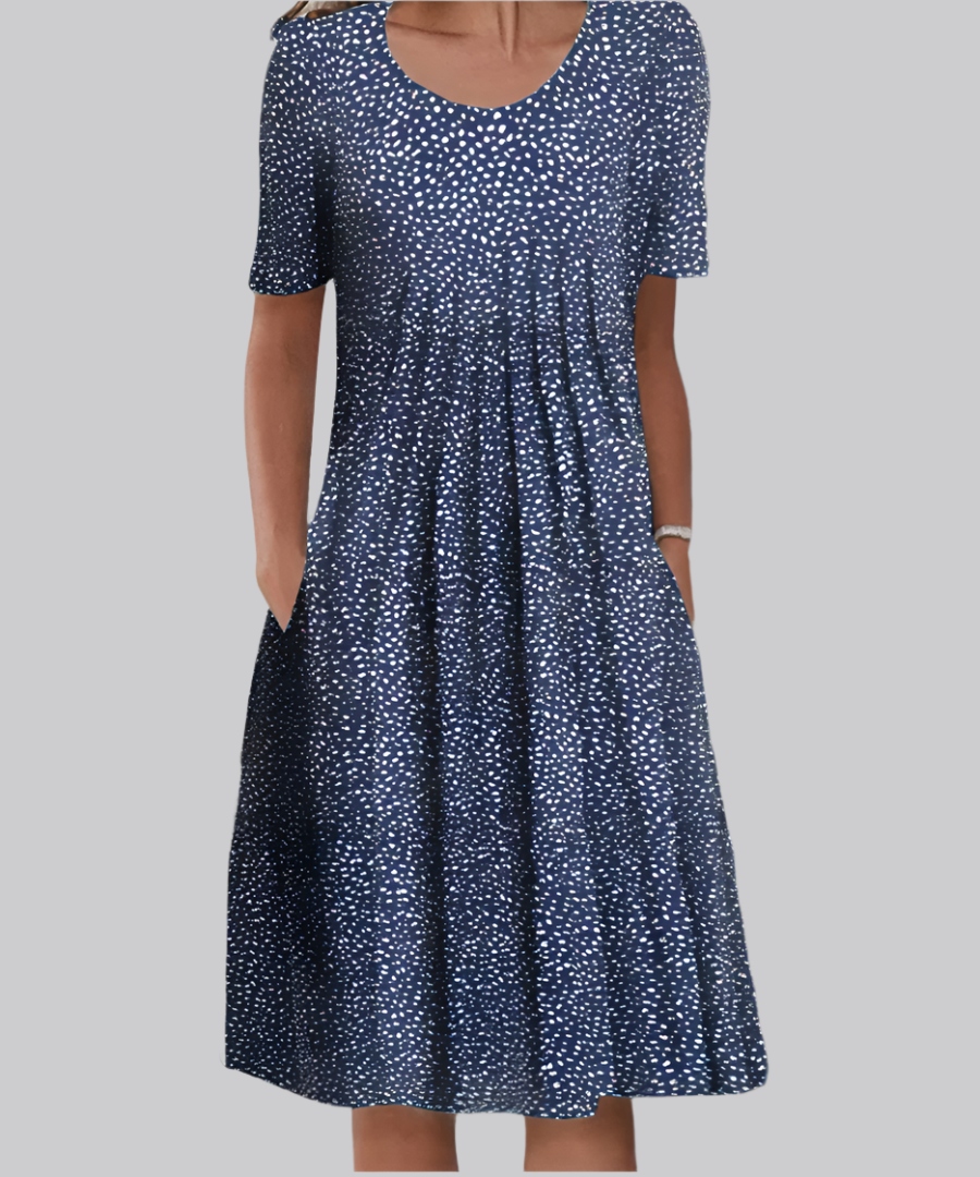 Fiona Women's Midi Dress | Floral Print, Short Sleeve, Lightweight 3