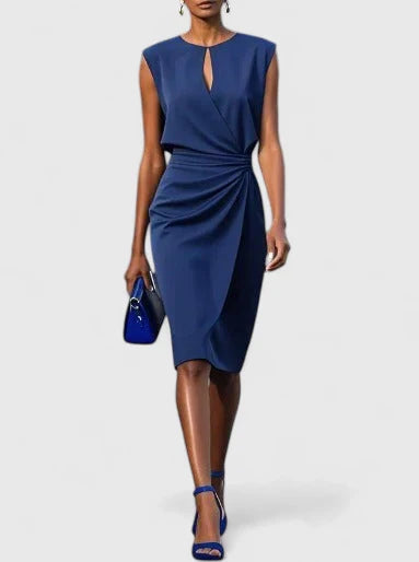 Lina Women's Black Dress | Sophisticated Design 1