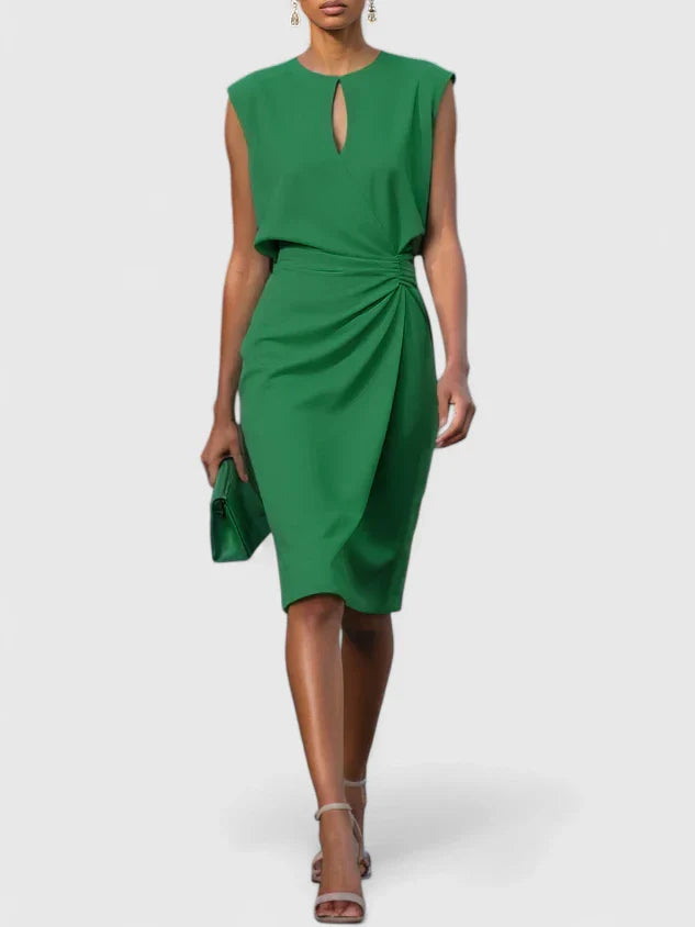 Lina Women's Black Dress | Sophisticated Design 2