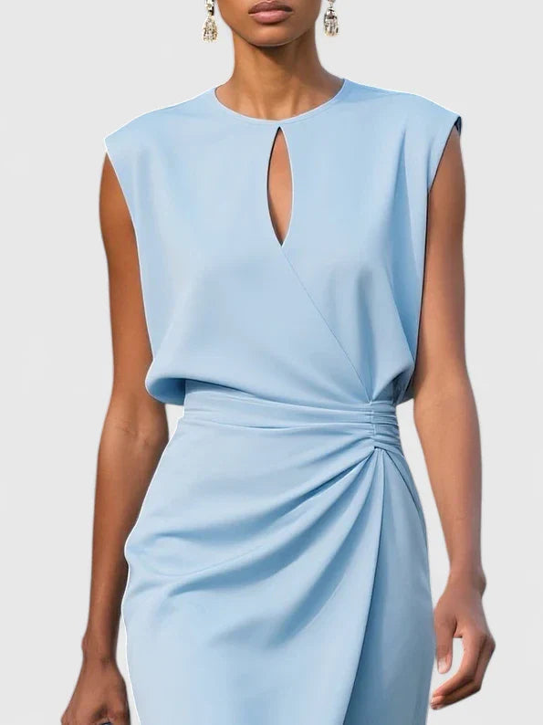 Lina Women's Black Dress | Sophisticated Design 4