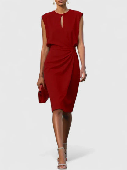 Lina Women's Black Dress | Sophisticated Design 5