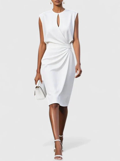 Lina Women's Black Dress | Sophisticated Design 6