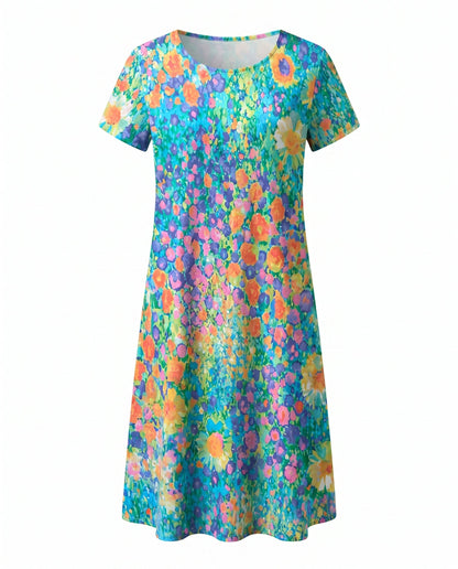Sienna Women's Midi Dress | Lightweight A-Line, Summer Style 11