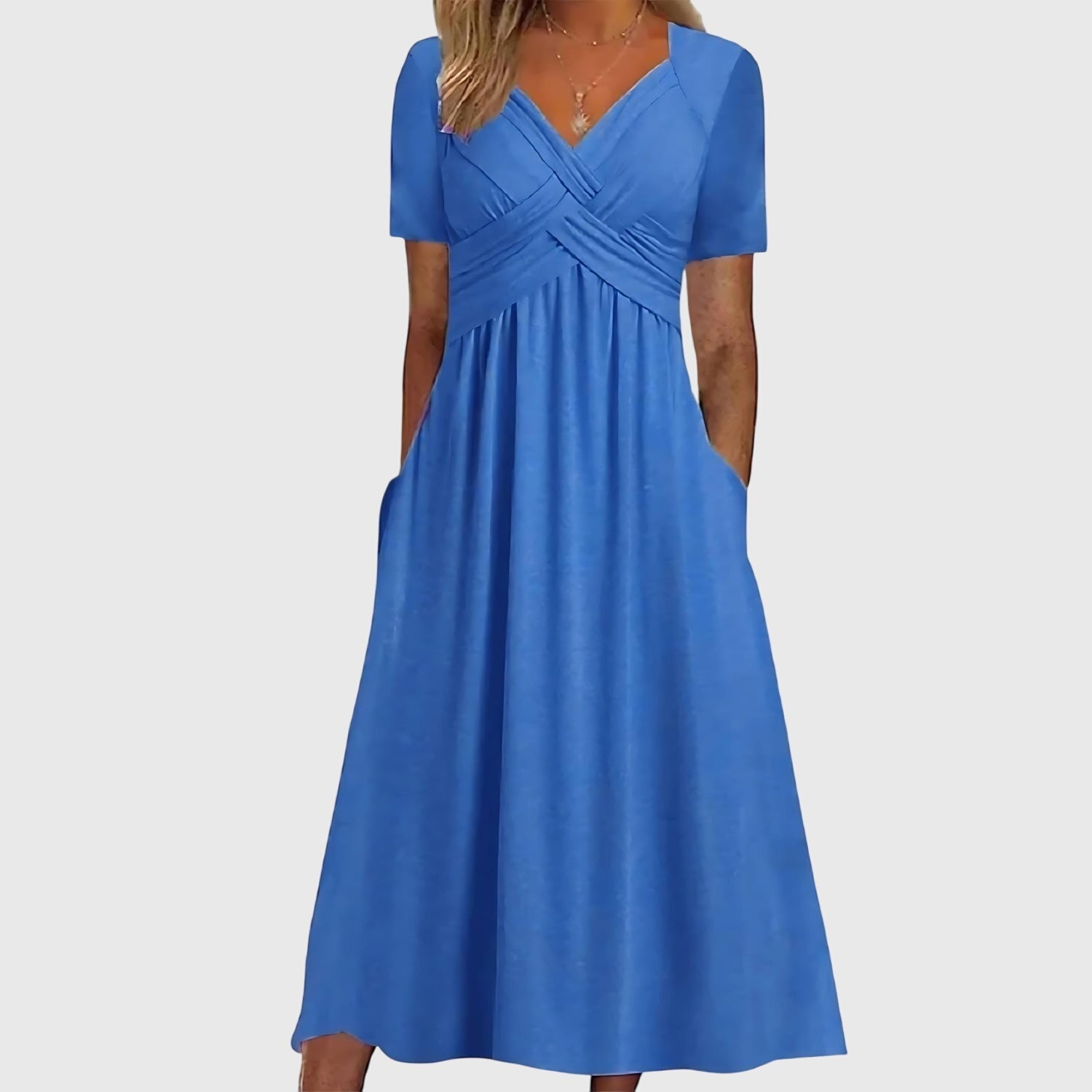 Vera Women's Midi Dress | Flattering A-Line, Tummy Control 1