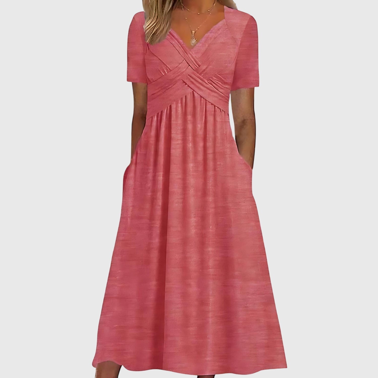 Vera Women's Midi Dress | Flattering A-Line, Tummy Control 3