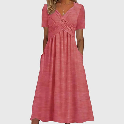 Vera Women's Midi Dress | Flattering A-Line, Tummy Control 3