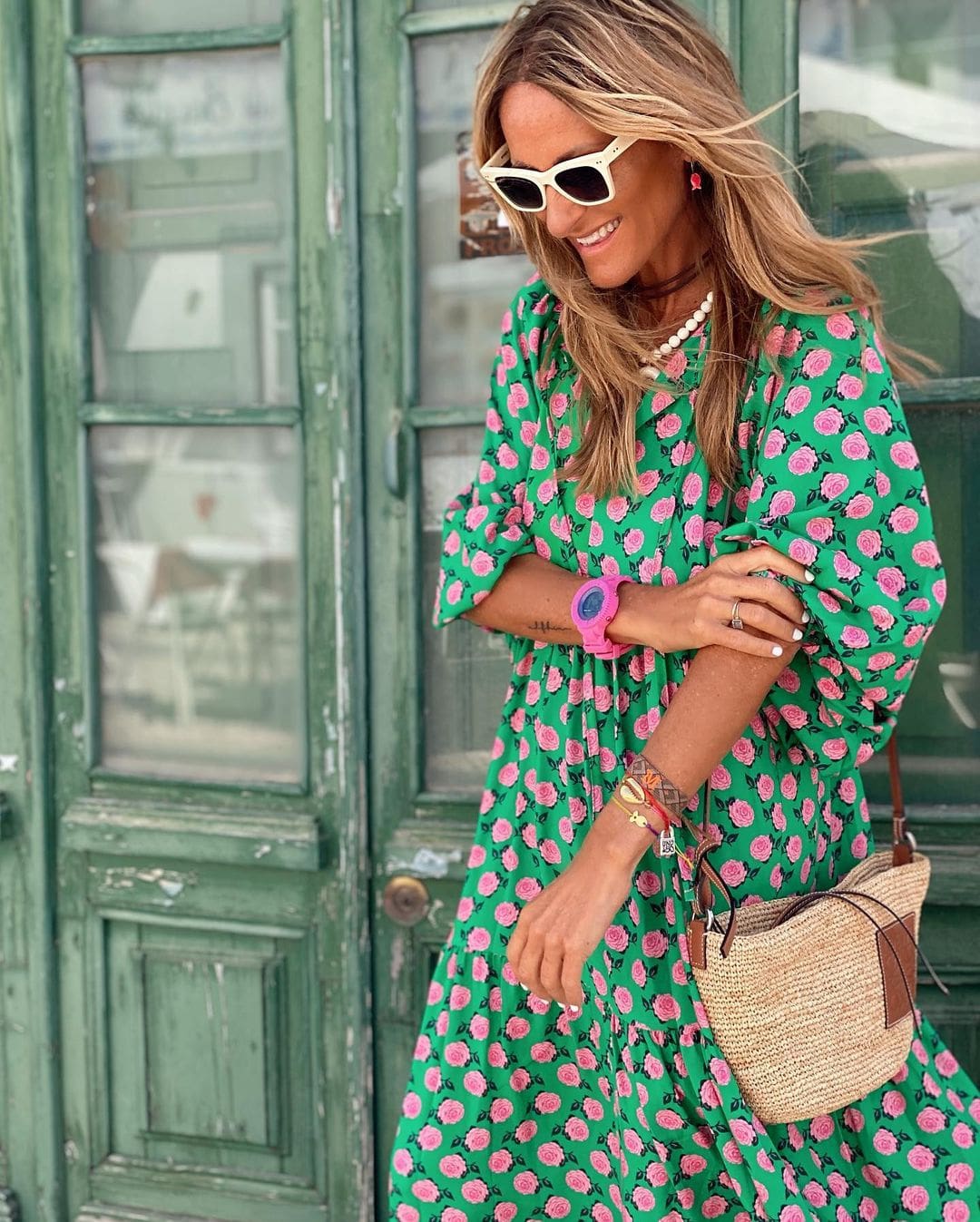 Wendy Women's Maxi Dress | Printed Pattern, Long Sleeve 3