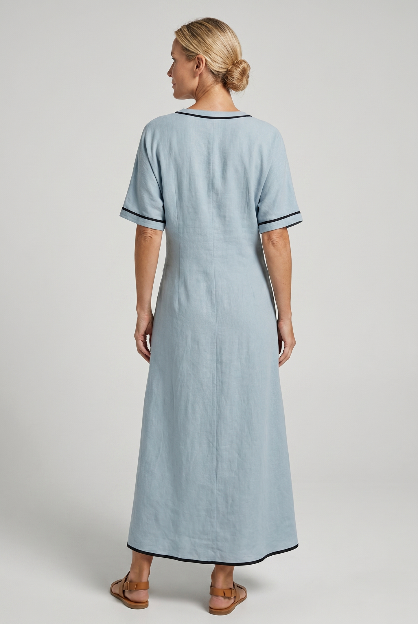 Wendy Women's Maxi Dress | Twist Front V-Neck, Elegant Summer Style 3