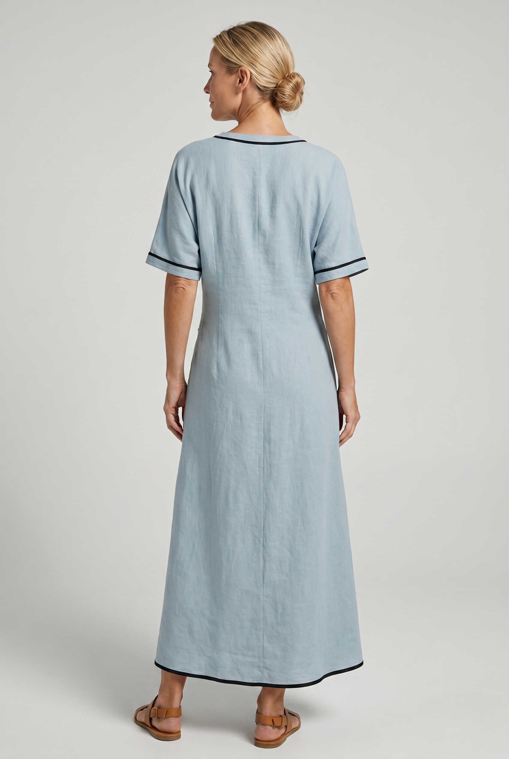 Wendy Women's Maxi Dress | Twist Front V-Neck, Elegant Summer Style 3