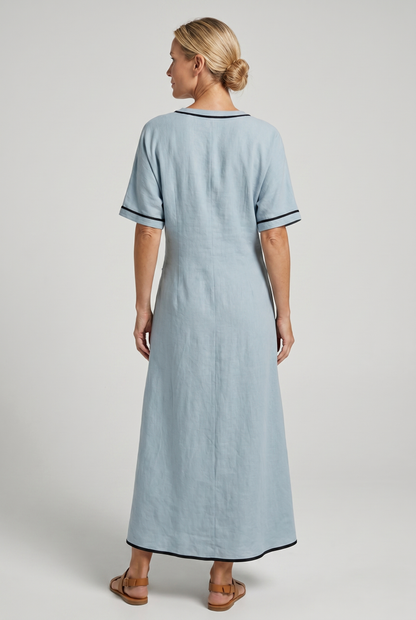 Wendy Women's Maxi Dress | Twist Front V-Neck, Elegant Summer Style 3