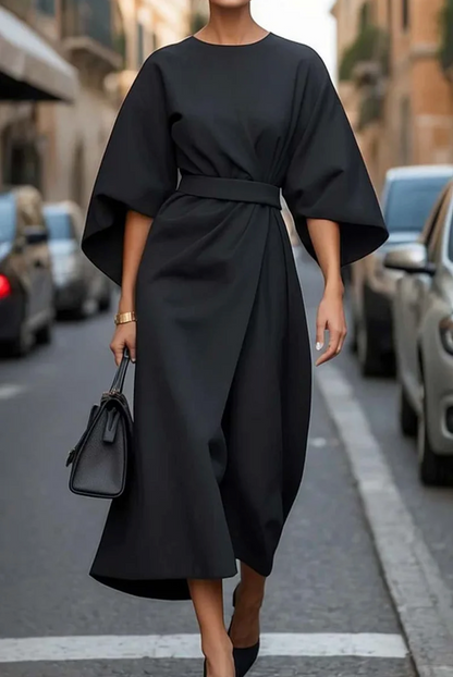 Wendy Women's Midi Dress | Belted, Wrap-Style Summer Dress 1